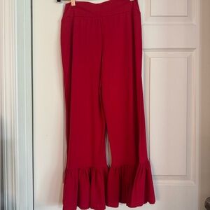 Matilda Jane Red Cropped Pants